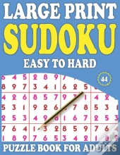 Large Print Sudoku Puzzle Book For Adults