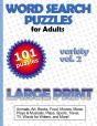 Large Print Word Search Puzzles For Adults - Preview