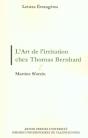 L'Art De L'Irritation Chez Thomas Bernhard : Ars Moriendi, Modus Vivendi - Preview