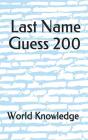 Last Name Guess 200 - Preview
