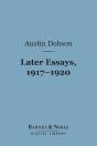 Later Essays, 1917-1920 (Barnes & Noble Digital Library) - Preview