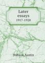 Later Essays 1917-1920 - Preview