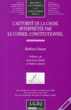 Capa do artigo L'Autorité De La Chose Interpretée Par Le Conseil Constitutionnel