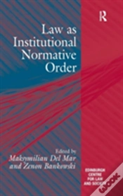 Capa do artigo Law As Institutional Normative Order