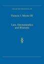 Law, Hermeneutics And Rhetoric - Preview