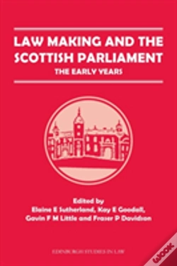 Capa do artigo Law Making And The Scottish Parliament