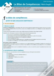 Capa do artigo Le Bilan De Competences: Mode D
