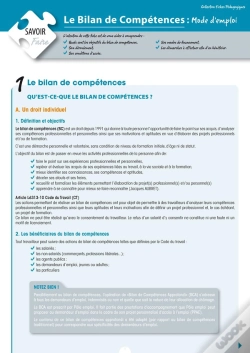 Capa do artigo Le Bilan De Competences: Mode D'Emploi