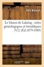 Le Blason De Lalaing  V2  D 1879 1889 - Preview