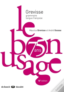 Capa do artigo Le Bon Usage (Édition 2011)