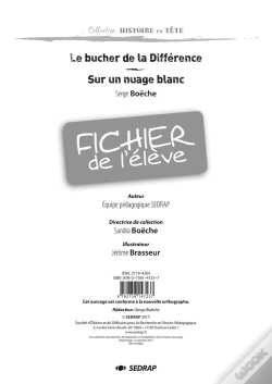 Capa do artigo Le Bucher De La Différence ; Le Fichier Pedagogique