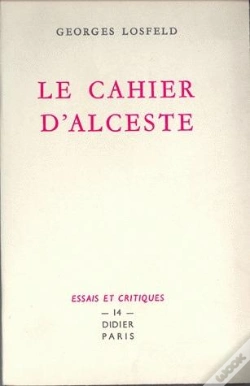 Capa do artigo Le Cahier D'Alceste