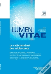 Capa do artigo Le Catechumenat Des Adolescents 1/2024 Revue Lumen Vitae