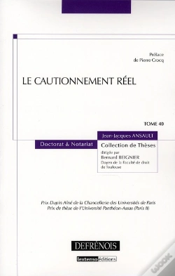 Capa do artigo Le Cautionnement Réel