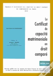 Le Certificat De Capacité Matrimoniale En Droit Comparé
