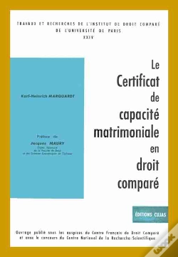 Capa do artigo Le Certificat De Capacité Matrimoniale En Droit Comparé