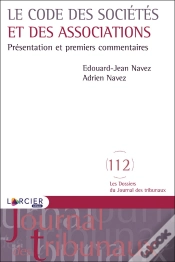 Capa do artigo Le Code Des Sociétés Et Des Associations ; Présentation Et Premiers Commentaires