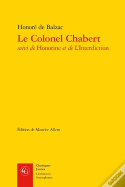 Capa do artigo Le Colonel Chabert ; Honorine Et De L'Interdiction