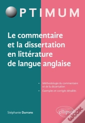 Le Commentaire Et La Dissertation En Littérature De Langue Anglaise