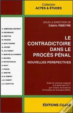 Capa do artigo Le Contradictoire Dans Le Proces Penal