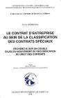 Le Contrat D'Entreprise Au Sein De De La Classification Des Contrats Spéciaux - Preview