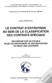 Le Contrat D'Entreprise Au Sein De De La Classification Des Contrats Spéciaux