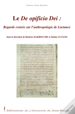 Capa do artigo Le De Opificio Dei ; Regards Croisés Sur L'Anthropologie De Lactance