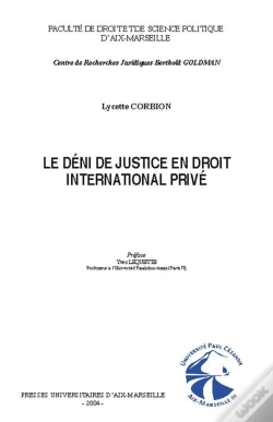 Capa do artigo Le Deni De Justice En Dtoit International Prive
