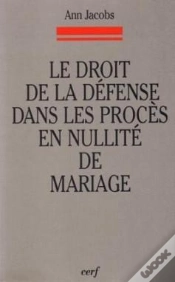 Capa do artigo Le Droit De La Defense Dans Les Proces En Nullitede Mariage