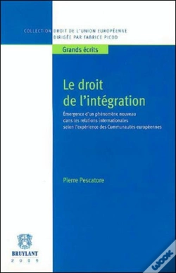 Capa do artigo Le Droit De L'Integration