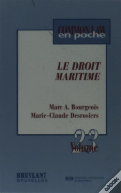 Capa do artigo Le Droit Maritime (Common Law)