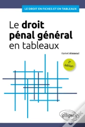 Capa do artigo Le Droit Pénal Général En Tableaux