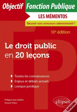 Capa do artigo Le Droit Public En 20 Leçons (10e Édition)
