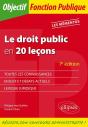 Le Droit Public En 20 Leçons (7e Édition) - Preview