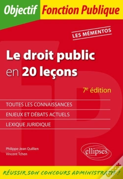 Capa do artigo Le Droit Public En 20 Leçons (7e Édition)
