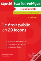 Capa do artigo Le Droit Public En 20 Leçons - 9e Édition