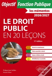Capa do artigo Le Droit Public En 20 Leçons