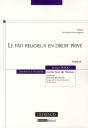 Le Fait Religieux En Droit Prive - Vol29 - Preview