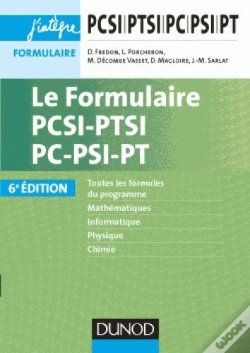 Capa do artigo Le Formulaire Pcsi-Ptsi-Pc-Psi-Pt (6e Édition)