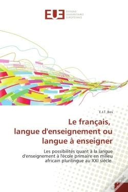 Capa do artigo Le Francais, Langue D'Enseignement Ou Langue A Enseigner