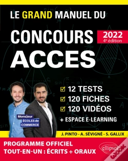 Capa do artigo Le Grand Manuel Du Concours Acces 2022 (Programme Officiel : Écrits + Oraux)