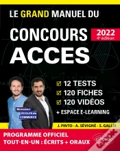 Capa do artigo Le Grand Manuel Du Concours Acces 2022 (Programme Officiel : Écrits + Oraux)