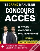 Le Grand Manuel Du Concours Acces - Edition 2020