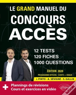 Capa do artigo Le Grand Manuel Du Concours Acces - Edition 2020