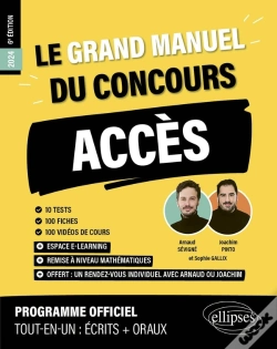 Capa do artigo Le Grand Manuel Du Concours Acces (Programme Officiel : Ecrits + Oraux)