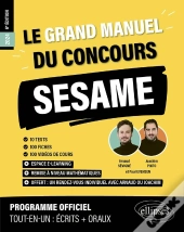 Le Grand Manuel Du Concours Sesame (Programme Officiel : Écrits + Oraux) (Édition 2024)