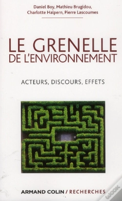 Capa do artigo Le Grenelle De L'Environnement ; Acteurs, Discours, Effets