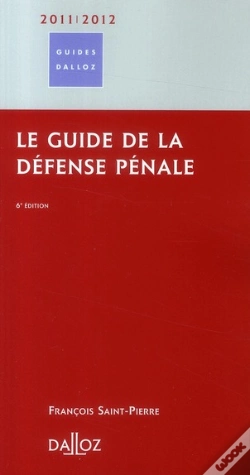 Capa do artigo le guide de la défense pénale (édition 2011/2012)