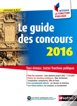 Capa do artigo Le Guide Des Concours 2016 N19 (Comment Integrer La Fonction  Publique) 2015