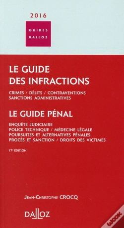 Capa do artigo Le Guide Des Infractions (Édition 2016)